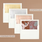 "Jasper" - Wedding Invitations in Sandstone by Everett Paper Goods - Envelope Liner Options