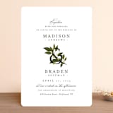 "Conservatory" - Wedding Invitations in Honeysuckle by Jennifer Postorino - Front