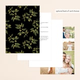 "Conservatory" - Wedding Invitations in Honeysuckle by Jennifer Postorino - Back of Card