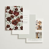"harvest" - Wedding Invitations in Cabernet by Everett Paper Goods - Back of Card Options