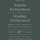 "Swanky" - Wedding Invitations in Forest by Carolyn Nicks - Close-Up