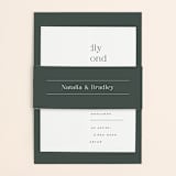 "Swanky" - Wedding Invitations in Forest by Carolyn Nicks - Assembled