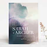 "Raptured" - Wedding Invitations in Amethyst by Design Lotus - Front