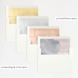 "Raptured" - Wedding Invitations in Amethyst by Design Lotus - Envelope Liner Options