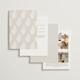 "Pampas & Palms" - Wedding Invitations in Ash by Kaydi Bishop - Back of Card Options