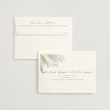 "Pampas & Palms" - Wedding Invitations in Ash by Kaydi Bishop - FREE Recipient Addressing
