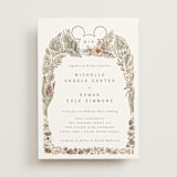 "Disney's Mickey Mouse Tropical Frame" - Wedding Invitations in Earth by Shiny Penny Studio - Front