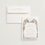 "Disney's Mickey Mouse Tropical Frame" - Wedding Invitations in Earth by Shiny Penny Studio - Invitation with Envelope