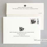 "Modern Floral Frame" - Wedding Invitations in Champagne by Faith Harlow - FREE Recipient Addressing