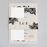 "Modern Floral Frame" - Wedding Invitations in Champagne by Faith Harlow - Assembled