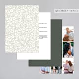 "White Shadows" - Wedding Invitations in Champagne by Jessica Williams - Back of Card