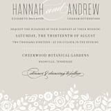 "White Shadows" - Wedding Invitations in Champagne by Jessica Williams - Close-Up