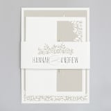 "White Shadows" - Wedding Invitations in Champagne by Jessica Williams - Assembled