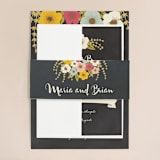 "Plentiful Blossoms" - Wedding Invitations in Soft Peach by Faith Harlow - Assembled
