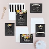 "Plentiful Blossoms" - Wedding Invitations in Soft Peach by Faith Harlow - Invitation Suite