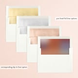 "Retro Grid" - Wedding Invitations in Sunset by Simona Camp - Envelope Liner Options