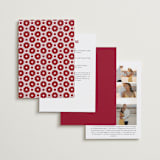 "Double Happiness Seal" - Wedding Invitations in Carmine by Lori James - Back of Card