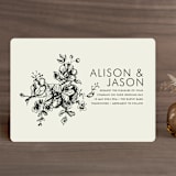 "Elegance Illustrated" - Wedding Invitations in Beige by Phrosné Barwood - Front