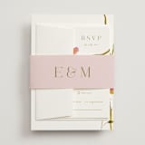 "colorwash floral" - Wedding Invitations in Blossom by Angela Marzuki - Assembled with Belly Band