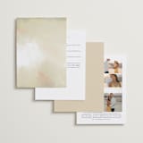 "Pastel Sky" - Wedding Invitations in Moss by Hannah Williams - Back of Card