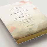 "Pastel Sky" - Wedding Invitations in Moss by Hannah Williams - Close-Up