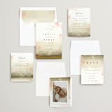 "Pastel Sky" - Wedding Invitations in Moss by Hannah Williams - Invitation Suite