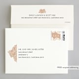 "Lace and Kraft" - Wedding Invitations in Kraft by Katharine Watson - FREE Recipient Addressing