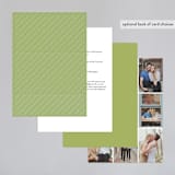 "Wed in Type" - Wedding Invitations in Moss by Ariel Rutland - Back of Card