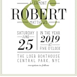 "Wed in Type" - Wedding Invitations in Moss by Ariel Rutland - Close-Up