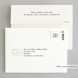 "Wed in Type" - Wedding Invitations in Moss by Ariel Rutland - FREE Recipient Addressing