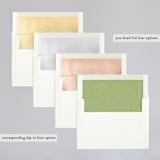"Wed in Type" - Wedding Invitations in Moss by Ariel Rutland - Envelope Liner Options