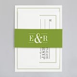 "Wed in Type" - Wedding Invitations in Moss by Ariel Rutland - Assembled