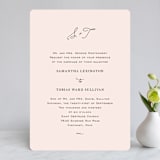 "Estate" - Wedding Invitations in Blush by Kim Dietrich Elam - Front