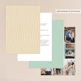 "Simple Knot" - Wedding Invitations in Mint by SimpleTe Design - Back of Card