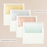 "Simple Knot" - Wedding Invitations in Mint by SimpleTe Design - Envelope Liner Options