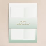 "Simple Knot" - Wedding Invitations in Mint by SimpleTe Design - Assembled