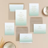 "Simple Knot" - Wedding Invitations in Mint by SimpleTe Design - Invitation Suite