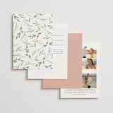 "Ivory Ring" - Wedding Invitations in Blush by Susan Moyal - Back of Card Options