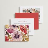 "Autumn Vows" - Wedding Invitations in Burnt Orange by Chris Griffith - Back of Card