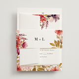 "Autumn Vows" - Wedding Invitations in Burnt Orange by Chris Griffith - Assembled