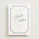 "Marenza" - Wedding Invitations in Bluebell by Jessica Williams - Front