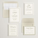 "museo" - Wedding Invitations in Olive by Ellen Schlegelmilch - Invitation Suite