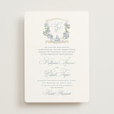"Coastal crest" - Wedding Invitations in Ocean by Creo Study - Front