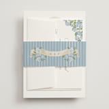 "Coastal crest" - Wedding Invitations in Ocean by Creo Study - Assembled with Belly Band