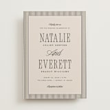 "Linea" - Wedding Invitations in Noir by Pixel and Hank - Front