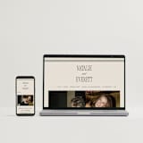 "Linea" - Wedding Invitations in Noir by Pixel and Hank - FREE Wedding Website