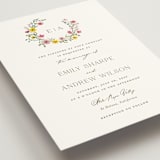 "Wildflower wreath" - Wedding Invitations in Peony by Yaling Hou Suzuki - Detail