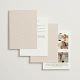 "Everlasting" - Wedding Invitations in Latte by Jennifer Postorino - Back of Card Options