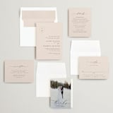 "Everlasting" - Wedding Invitations in Latte by Jennifer Postorino - Invitation Suite