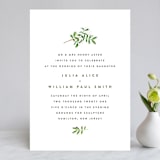 "Leaf Arc" - Wedding Invitations in Sage by Ariel Rutland - Front